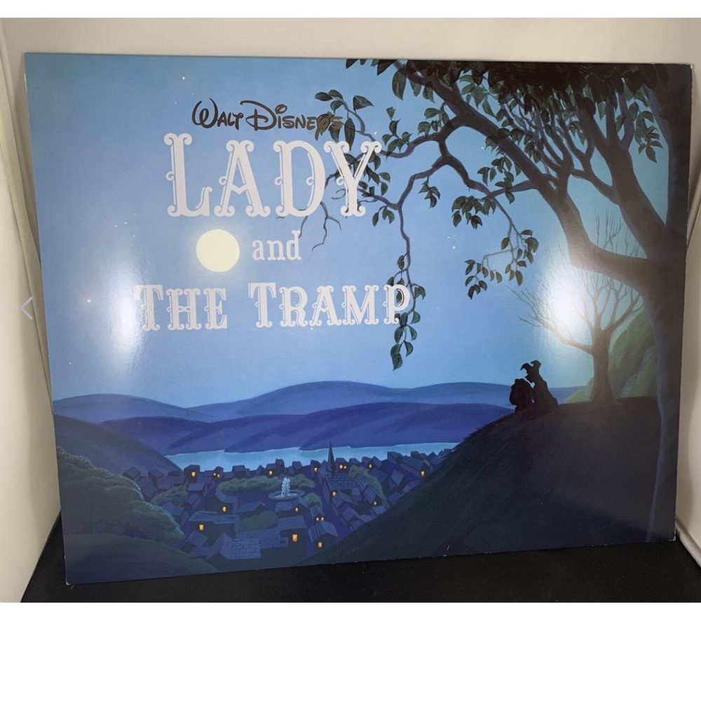 NWOT Disney Beautiful Exclusive Lady and The Tramp lithograph